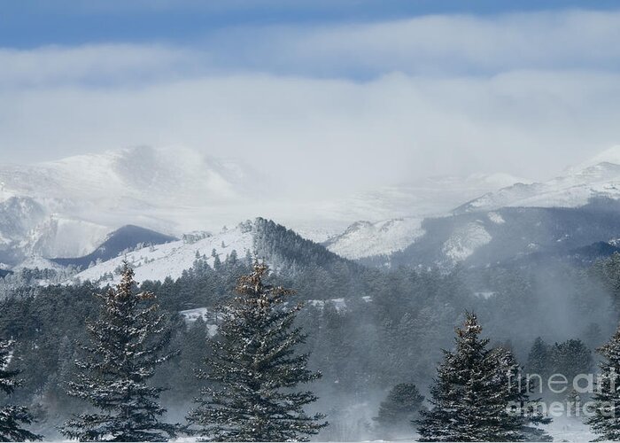 Mount Evans Greeting Card featuring the photograph Mountain Storm by Steven Krull