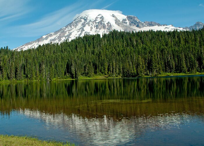 Mountain Greeting Card featuring the photograph Mt. Rainier II by Tikvah's Hope