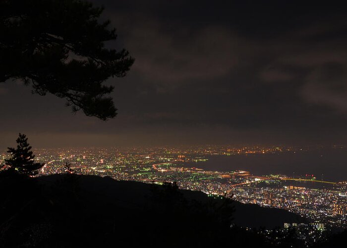 Scenics Greeting Card featuring the photograph Mt Rokko, Kobe by Melvin Pereira / Runningturtle.wordpress.com