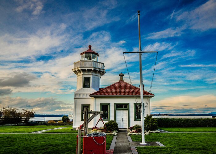 Beautiful Greeting Card featuring the photograph Mukilteo Lighthouse by Puget Exposure