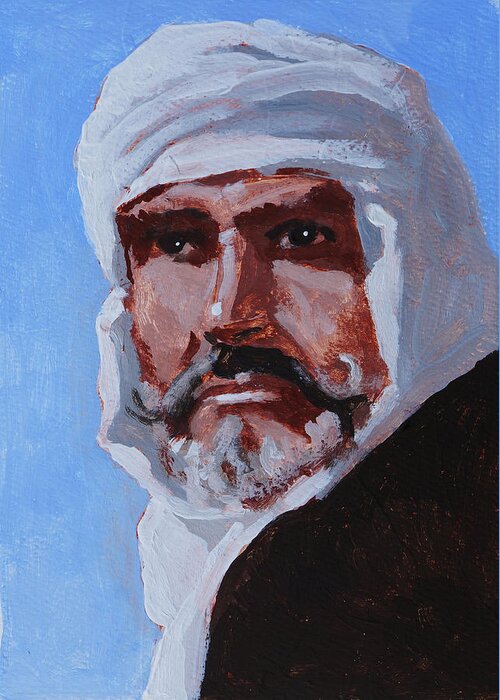 Sean Greeting Card featuring the painting Mulai by Robert Bissett