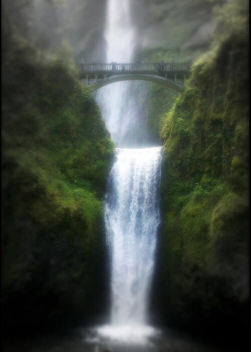 Multnomah Falls Greeting Card featuring the photograph Multnomah Falls by Heather L Wright