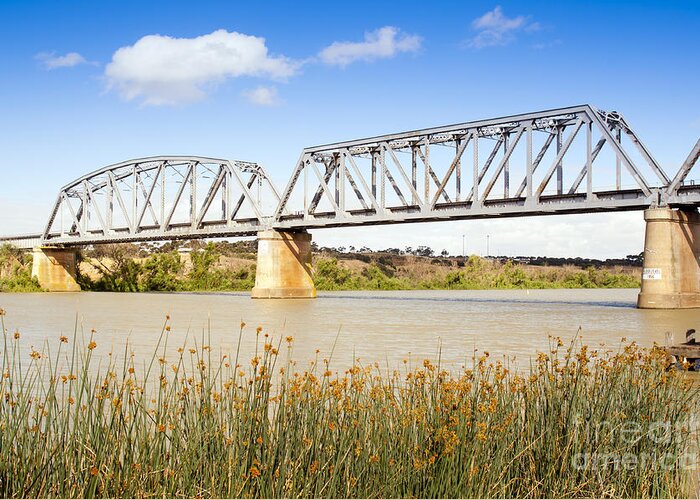 Bridge Greeting Card featuring the photograph Murray Bridge by THP Creative