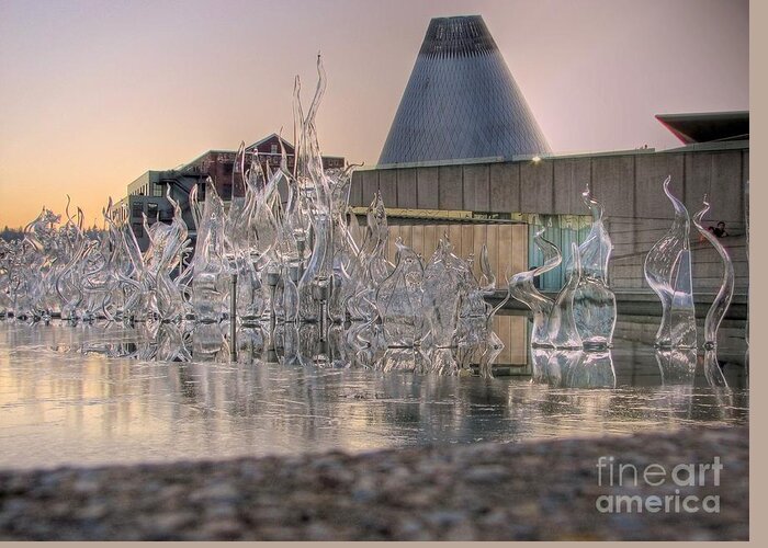 Hdr Greeting Card featuring the photograph The Museum of Glass #1 by Chris Anderson