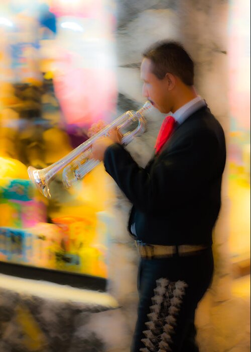 Music Greeting Card featuring the photograph Musical Impression by David Downs