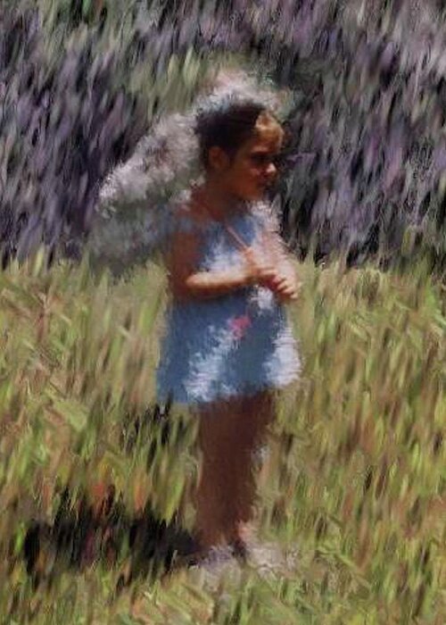 Child Greeting Card featuring the digital art My Lee by Vickie G Buccini