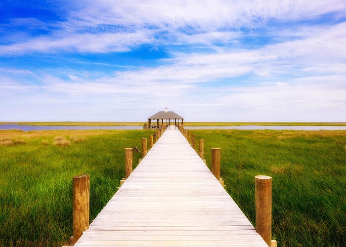 Gulf Of Mexico Greeting Card featuring the photograph Lonely Pier I by Raul Rodriguez