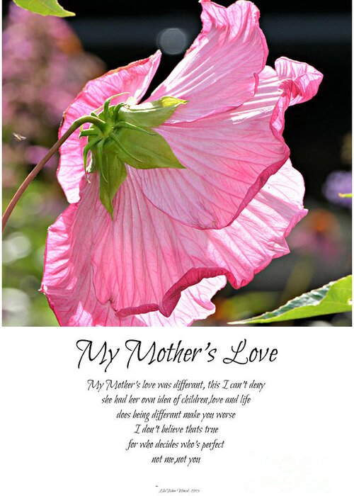 Pome Greeting Card featuring the photograph My Mother's Love by Lila Fisher-Wenzel