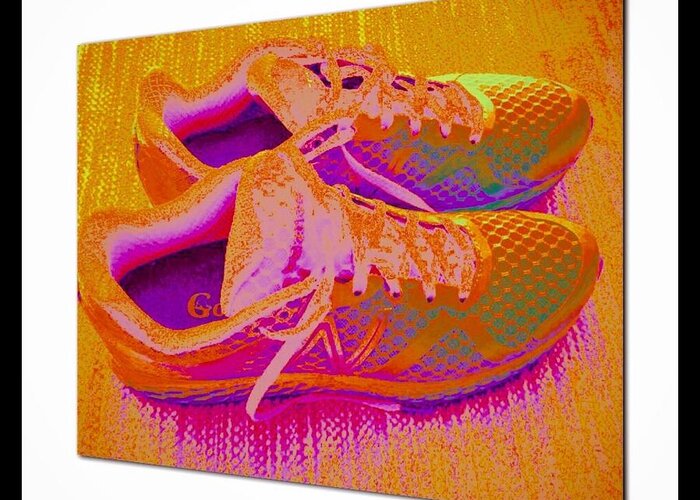My Walking Shoes Greeting Card featuring the photograph My Walking Shoes by Susan Garren