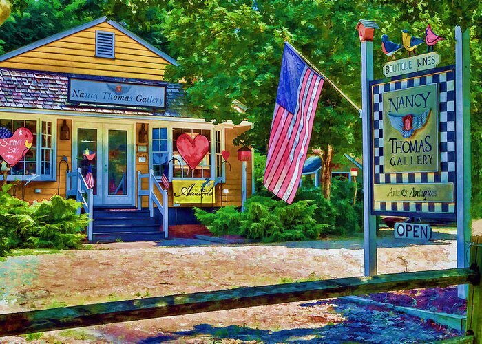 Hdr Greeting Card featuring the photograph Nancy Thomas Shop and Studio by Jerry Gammon