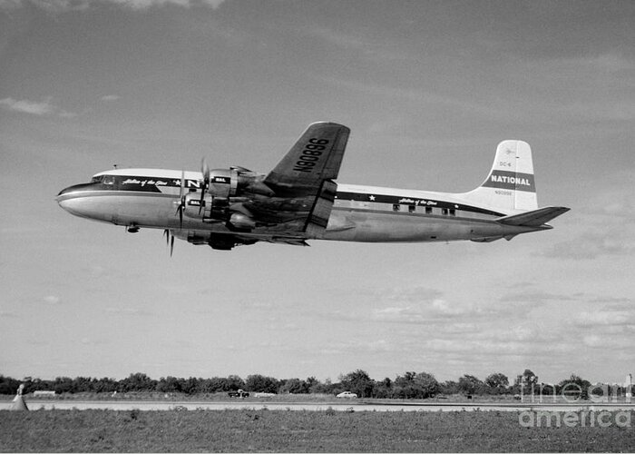 N90898 Greeting Card featuring the photograph National Airlines NAL Douglas DC-6 by Wernher Krutein