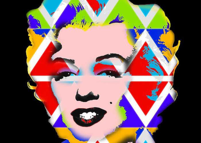 Pop Art Greeting Card featuring the digital art Native Icon by Charles Stuart