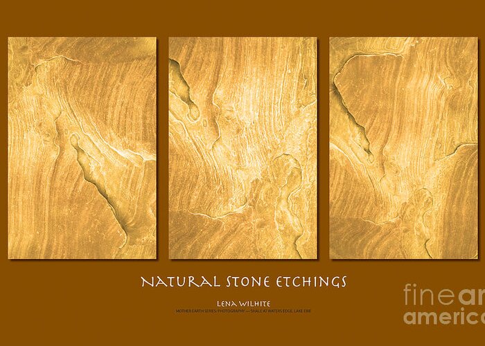 Nature Greeting Card featuring the photograph Natural Stone Etchings by Lena Wilhite