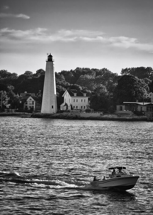 Lighthouses Greeting Card featuring the photograph New London Harbor Light by Ben Shields