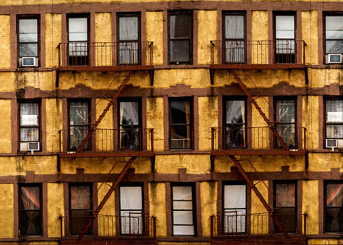 A Lot Greeting Card featuring the photograph New York City apartment building study by Amy Cicconi