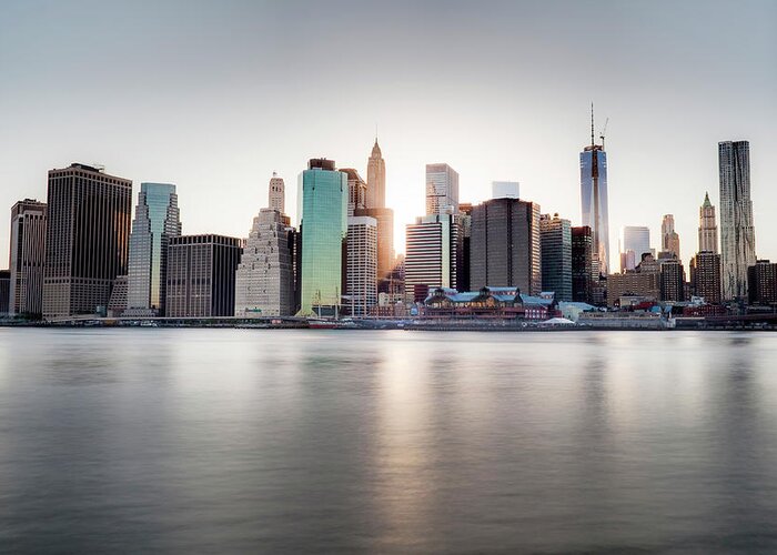Lower Manhattan Greeting Card featuring the photograph New York City by Tim Drivas Photography
