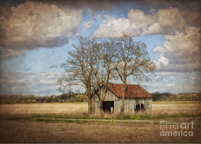 Barn Greeting Card featuring the photograph New York Countryside by Pamela Baker