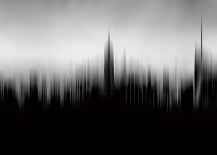 Empire State Building Greeting Card featuring the photograph New York Skyline Abstract by Az Jackson