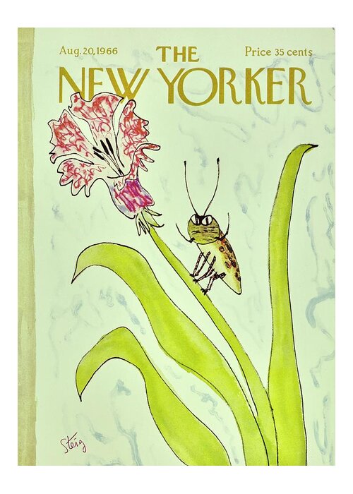 Illustration Greeting Card featuring the painting New Yorker August 20th 1966 by William Steig