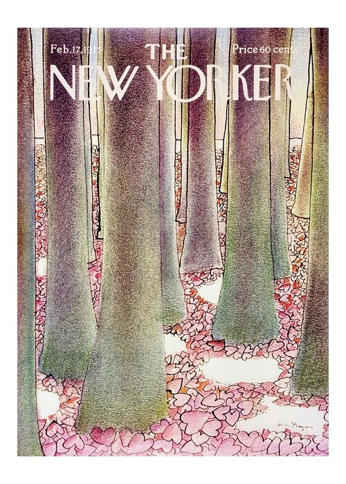 Illustration Greeting Card featuring the painting New Yorker February 17th 1975 by Andre Francois