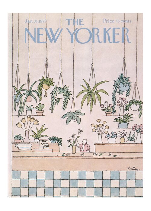 New Yorker January 31st, 1977 Greeting Card for Sale by Robert Tallon