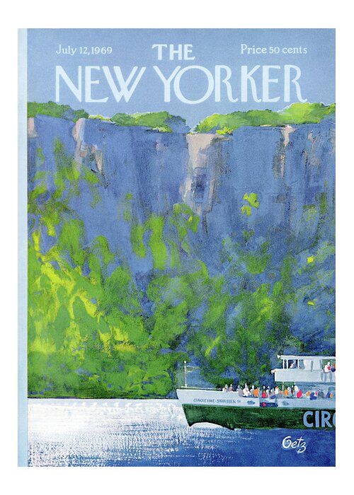 Leisure Greeting Card featuring the painting New Yorker July 12th, 1969 by Arthur Getz