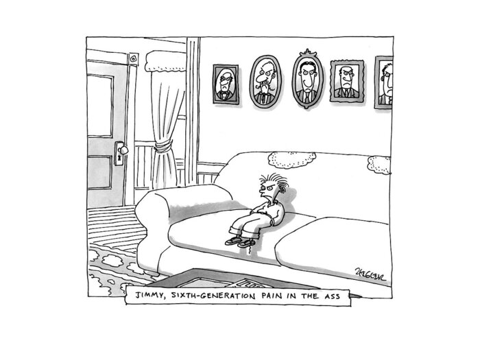 Psychology Greeting Card featuring the drawing New Yorker June 16th, 1997 by Jack Ziegler