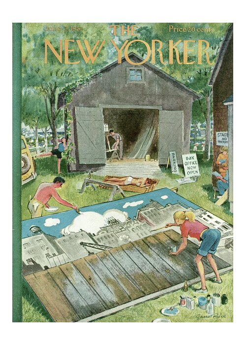 Art Greeting Card featuring the painting New Yorker June 2nd, 1951 by Garrett Price
