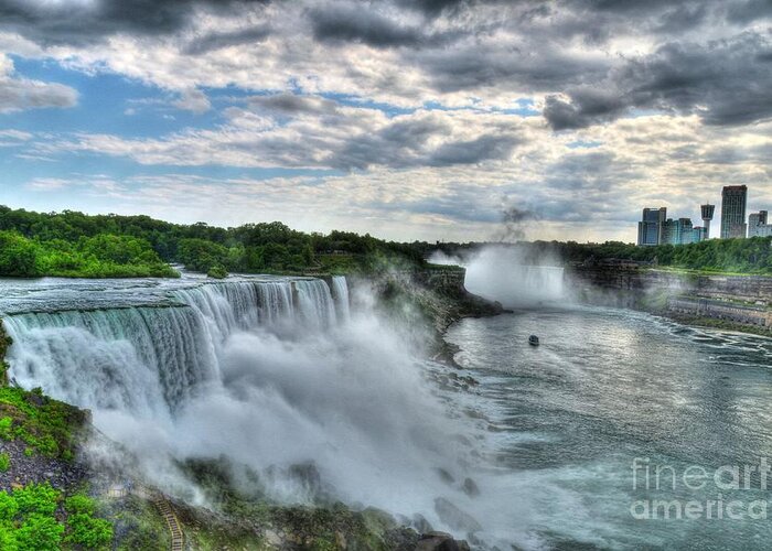 Niagara Falls Greeting Card featuring the photograph Niagara River Gorge 2 by Mel Steinhauer