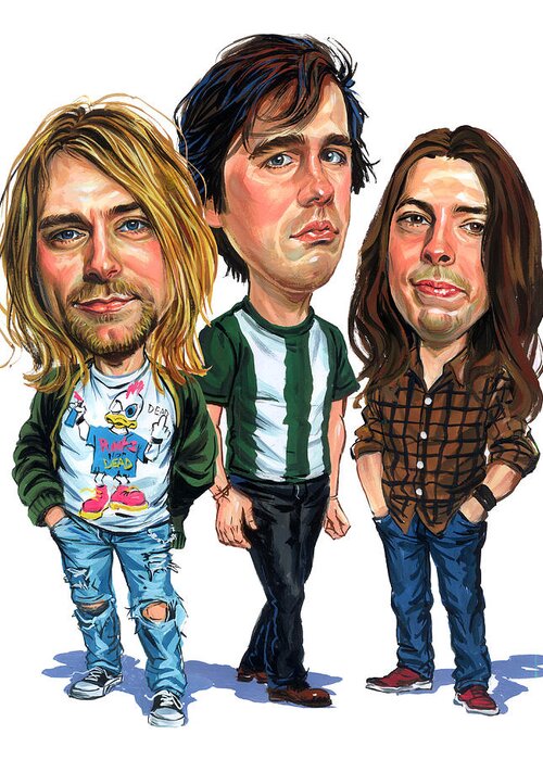 Nirvana Greeting Card featuring the painting Nirvana by Art 