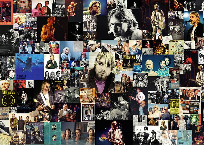 Nirvana Greeting Card featuring the digital art Nirvana collage by Zapista OU