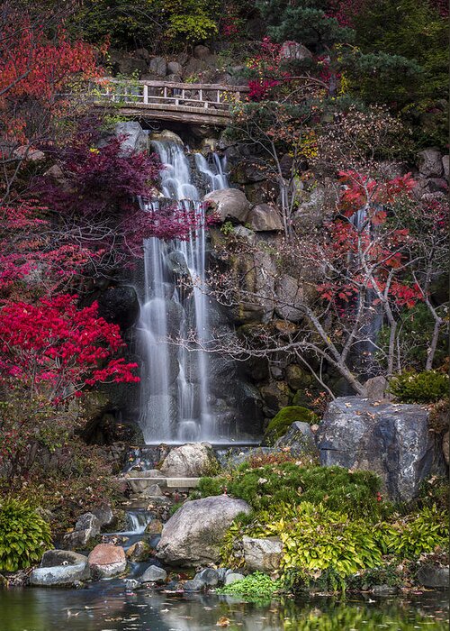 Waterfall Greeting Card featuring the photograph Nishi No Taki by Sebastian Musial