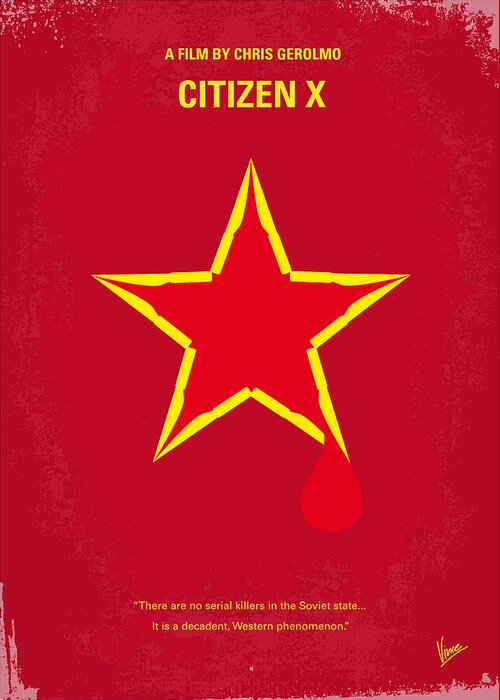 Citizen X Greeting Card featuring the digital art No017 My CITIZEN X minimal movie poster by Chungkong Art