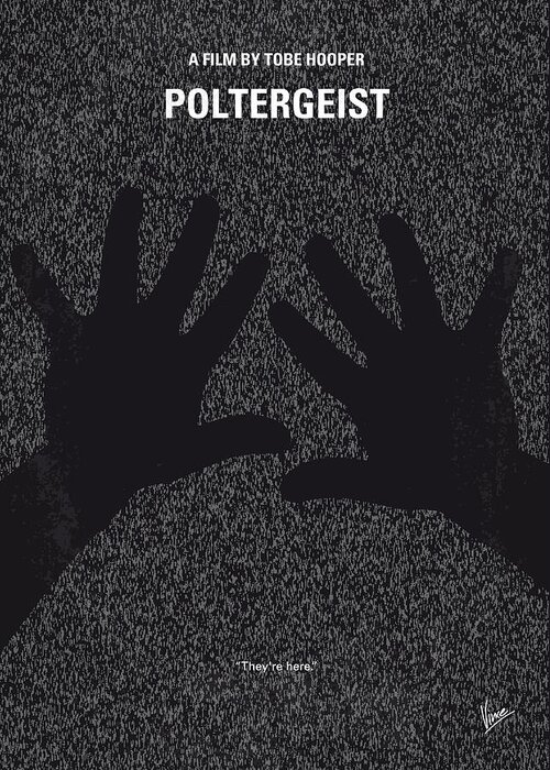 Poltergeist Greeting Card featuring the digital art No266 My POLTERGEIST minimal movie poster by Chungkong Art