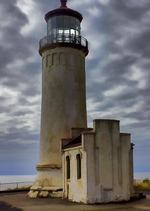 North Head Lighthouse Greeting Card featuring the photograph North Head Lighthouse by Cathy Anderson