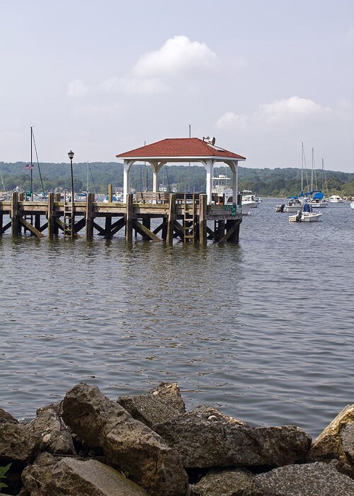 Northport Dock Greeting Card featuring the photograph Northport Dock by Susan Jensen