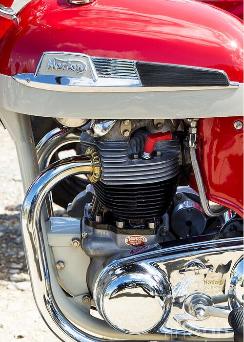 Norton Dominator Greeting Card featuring the photograph Norton Dominator by Tim Gainey