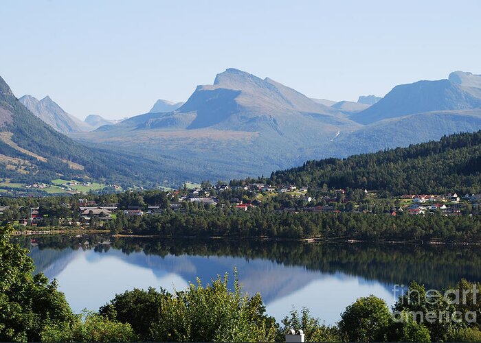 Ankya Klay Greeting Card featuring the photograph Norwegian Mountain Lake by Ankya Klay
