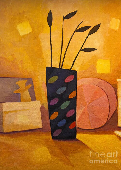 Still Life Greeting Card featuring the painting Nostalgia by Lutz Baar