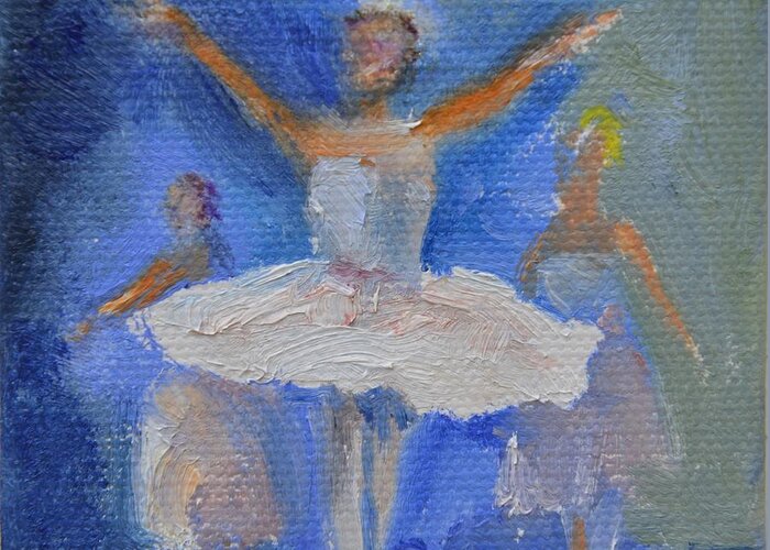 Ballet Greeting Card featuring the painting Nutcracker Ballet by Donna Tuten