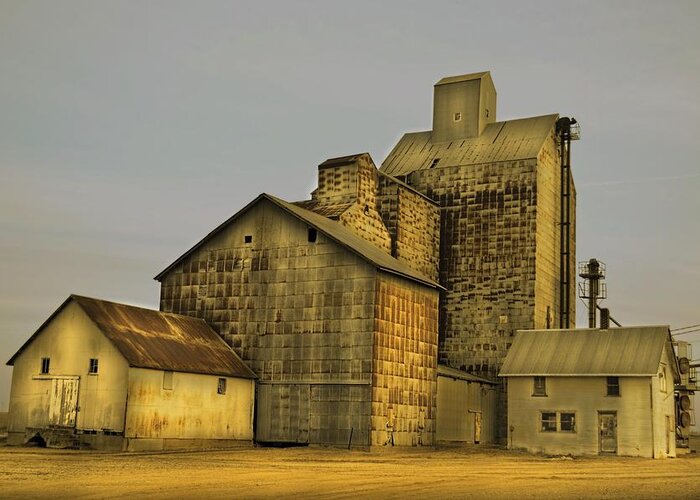Oakwood Greeting Card featuring the photograph Oakwood Elevator by Bonfire Photography
