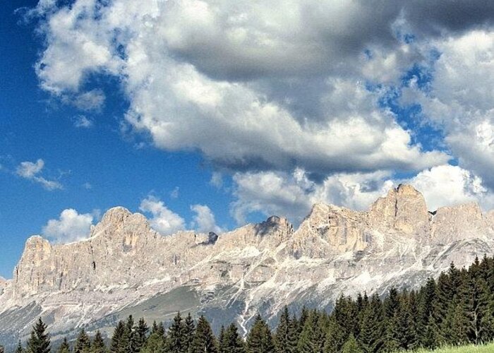 Iclandscapes Greeting Card featuring the photograph Obereggen - Alto Adige by Luisa Azzolini