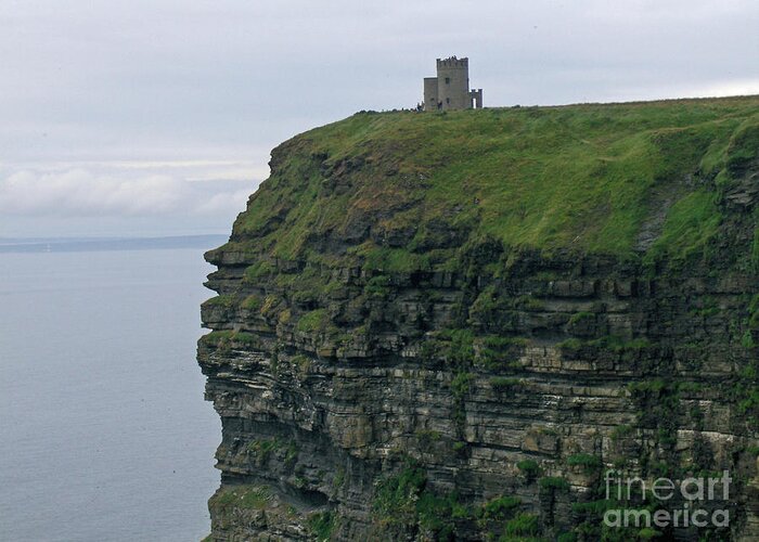 Ireland Greeting Card featuring the photograph O'Breins Tower by Brenda Brown