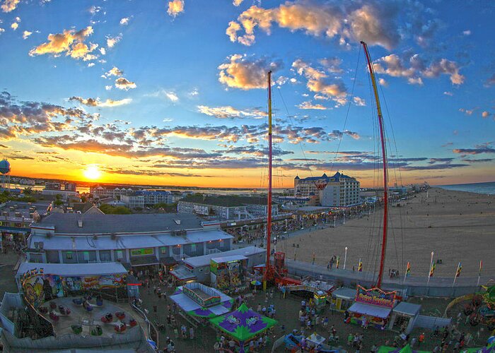 Ocean City Greeting Card featuring the photograph Ocean City by Mitch Cat