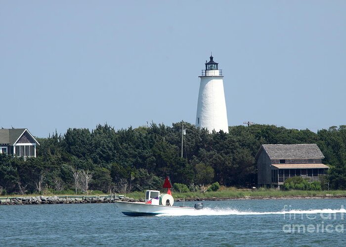 Ocracoke Greeting Card featuring the photograph Ocracoke Light by Christiane Schulze Art And Photography