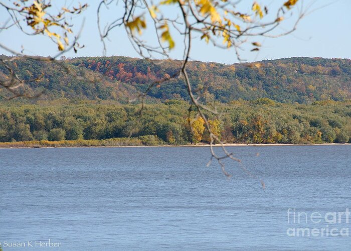 Flower Greeting Card featuring the photograph October Bluffs by Susan Herber
