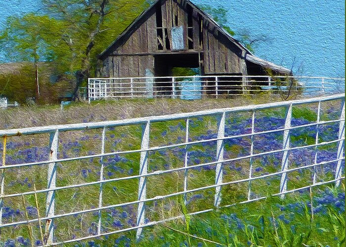  Greeting Card featuring the photograph Old Barn - Another Spring by Robert J Sadler