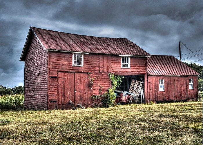 Old Barn - Gene Zonis Greeting Card featuring the photograph Old Barn by Gene Zonis