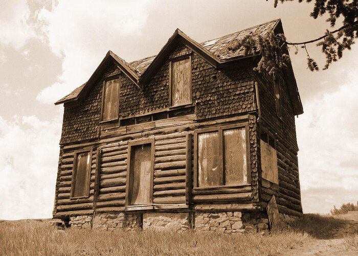 Colorado Greeting Card featuring the photograph Old Cripple Creek Cabin by Dawn Key