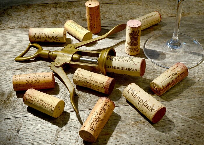 Wine Corks Greeting Card featuring the photograph Old Friends by Jon Neidert